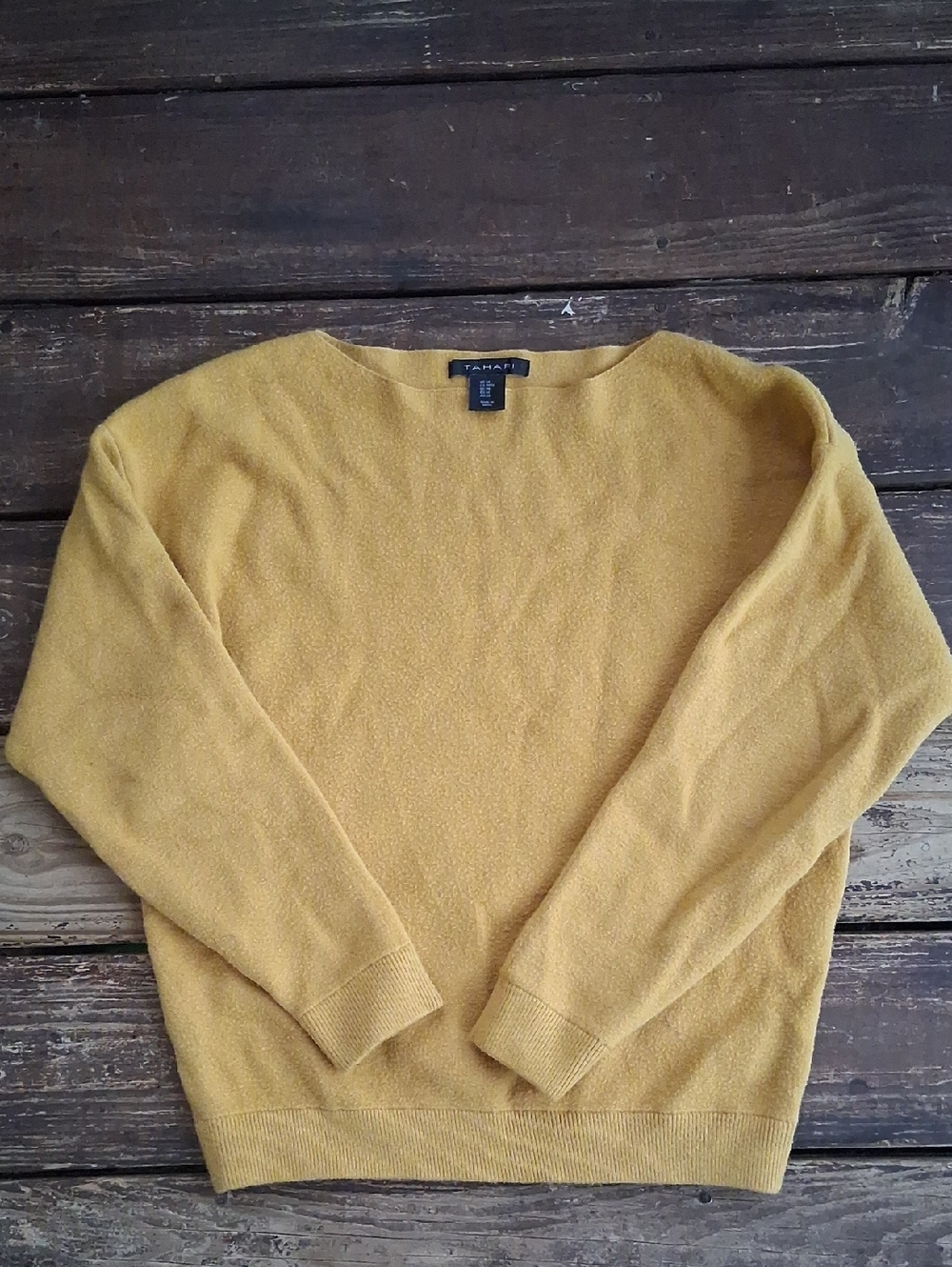 Tahari Mustard Color Sweater